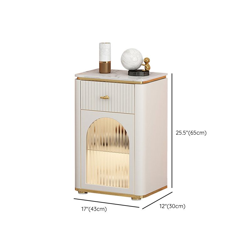 11.7 Inch Width Storage Chest Classic Glam Dresser with 1/2/3 Drawers