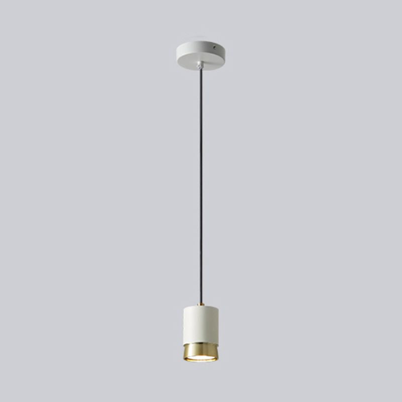 Moderne stijl cilindrische tint hangend licht metaal 1 lichte hanglamp voor eetkamer