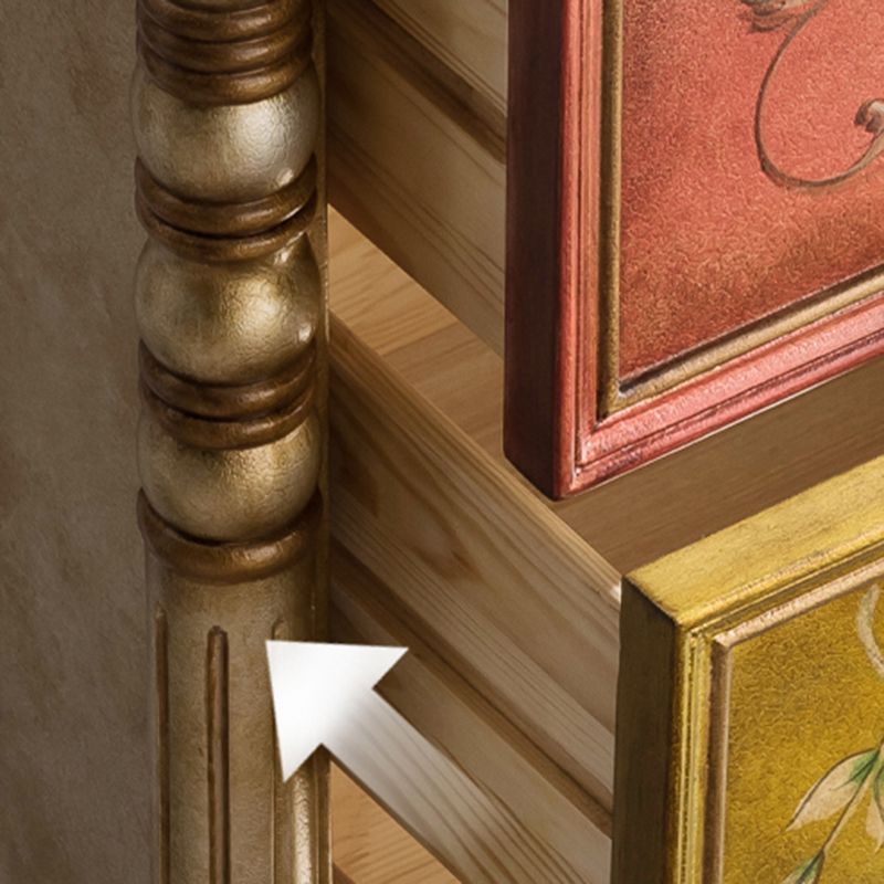 Traditional Vertical Storage Chest Bedroom Chest in Brown with 3 Drawers