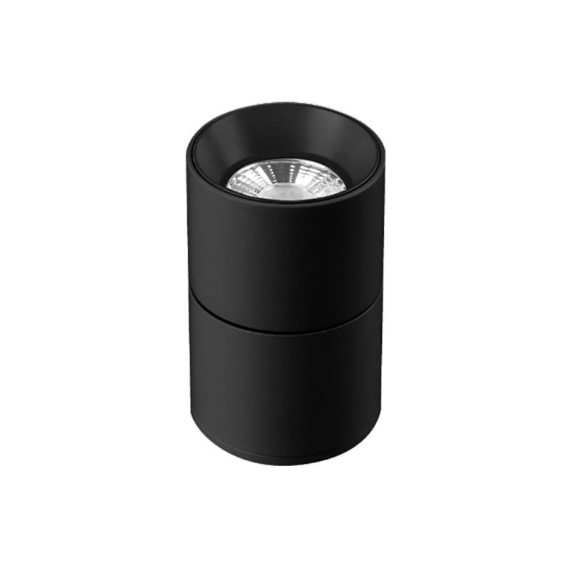 LED Circle Shape Flush Mount Modern Metal Ceiling Lamp with Aluminum Shade for Living Room