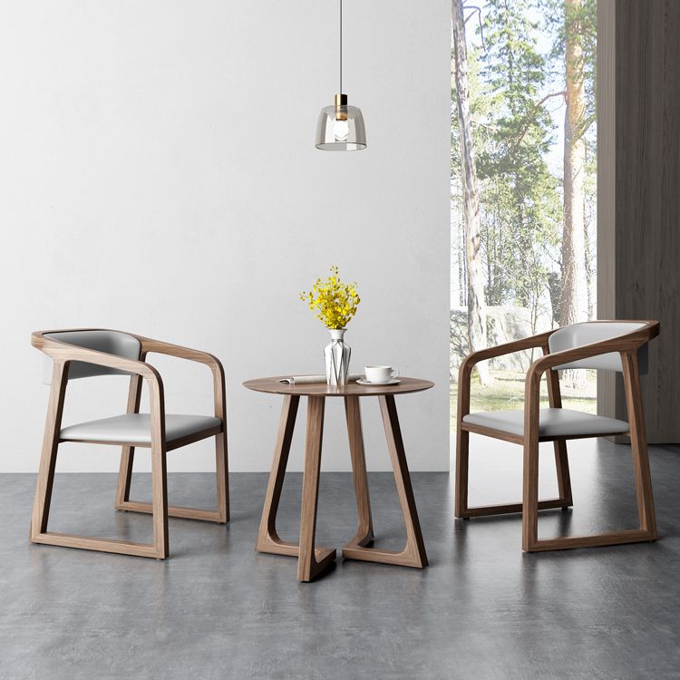 Sillas tradicionales de madera maciza de fresno, juego de sillones con respaldo abierto para comedor y cocina