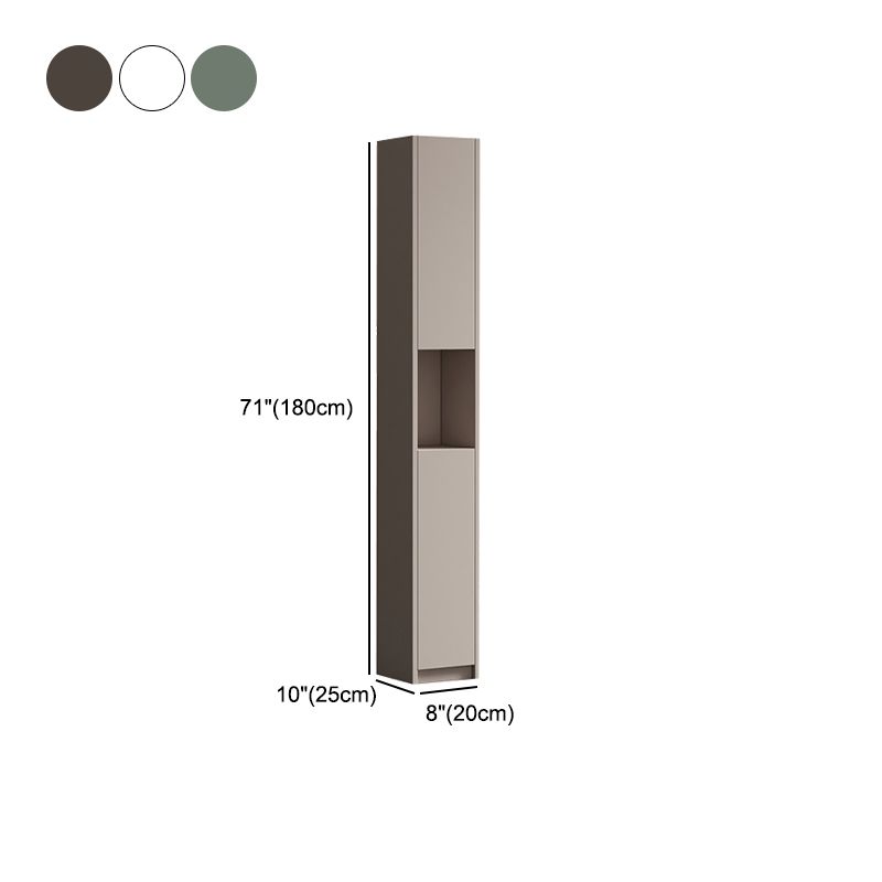 Contemporary Engineer Wood Bookshelf Closed Back Bookcase,8"L x 10"W x 71"H