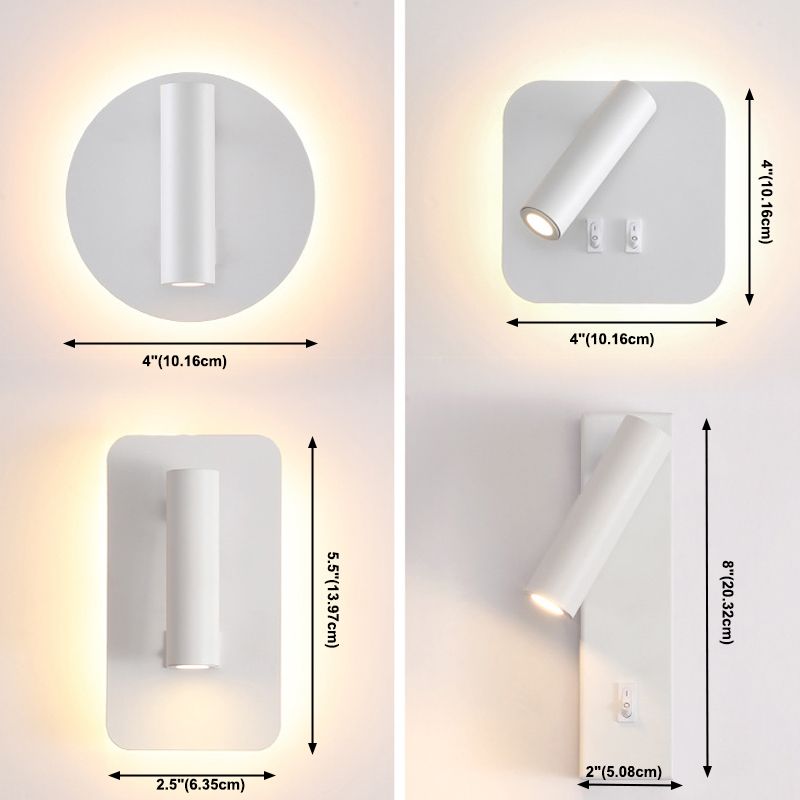 Noordse moderne stijl roteerbare wandbevestiging lamp armatuur led huis slaapkamer muur sconce