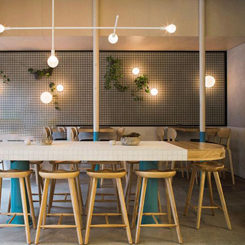 Industriële stijl houten barkrukkrukkrukken voorstoel kruk voor keukenbar