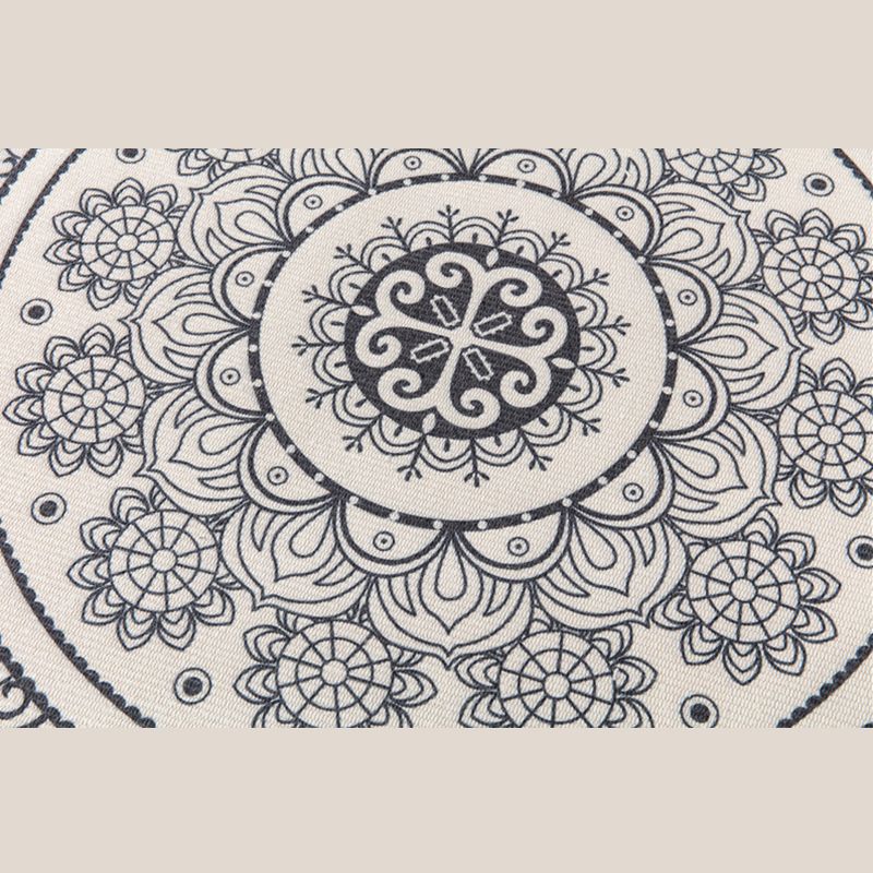 Bohemian Area Rug Americana Pattern Modern Carpet Fringe Design Cotton Blend Rug for Living Room