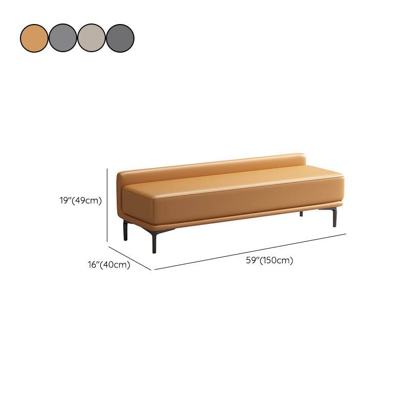 Modern Bedroom Bench Solid Color Seating Bench with Upholstered