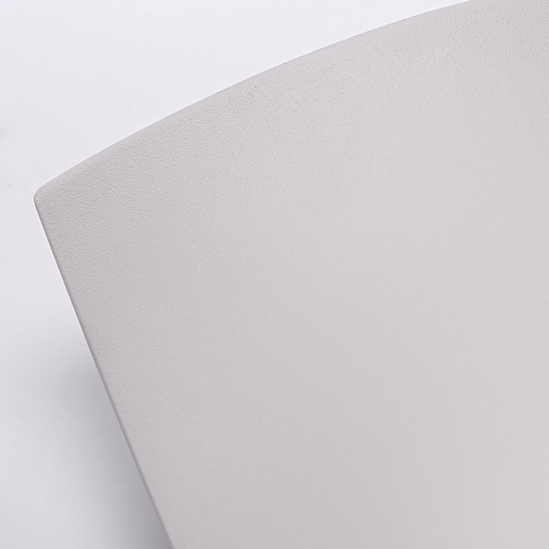 1 Light Metal Wall Light Modern Style Square Shape Wall Mount Light Fixture in White