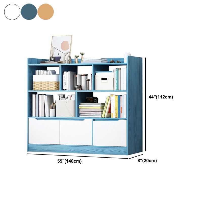 3-shelf Standard Bookcase Contemporary Wooden Shelf Bookcase
