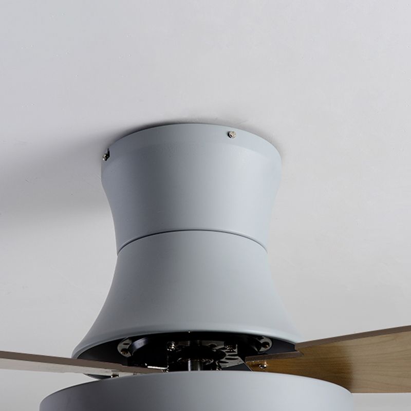 Geometry Ceiling Fan Light Kids Style Metal 1-Light Ceiling Fan Lamp for Living Room