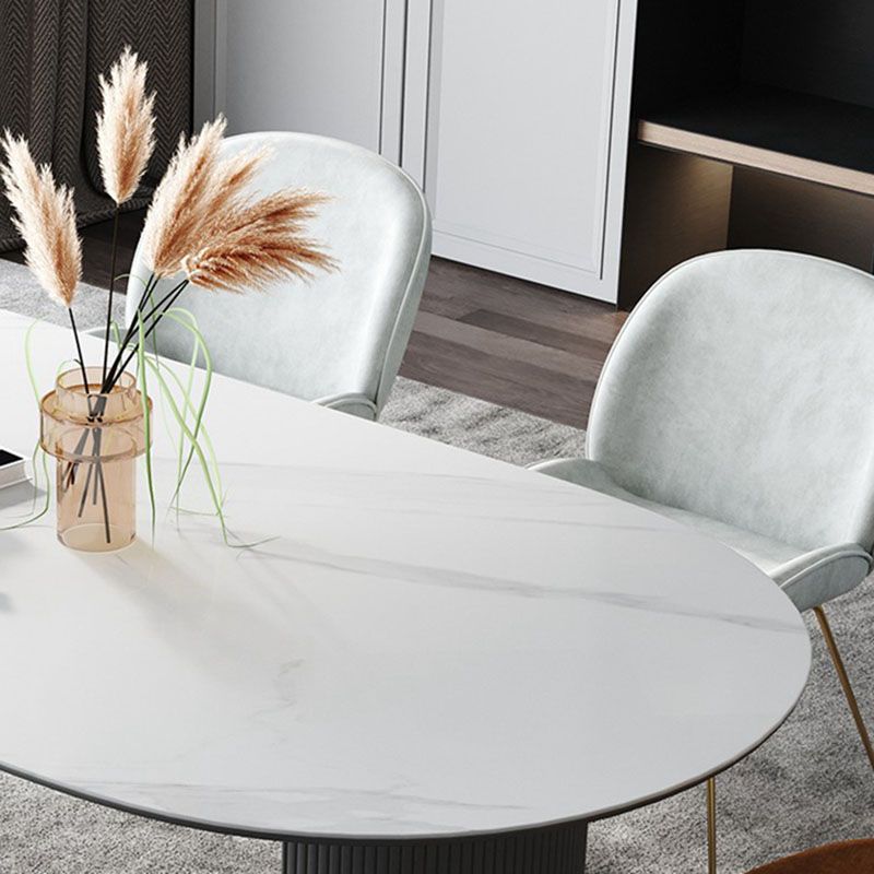 Wood Tripod Dining Table Modern White Stone Center Top Dining Site Table