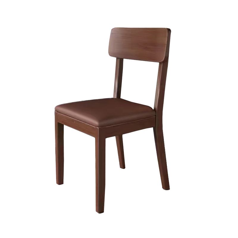 Traditional Dining Chair 16.5'' Wide Open Back Chair with 4 Legs for Home Use