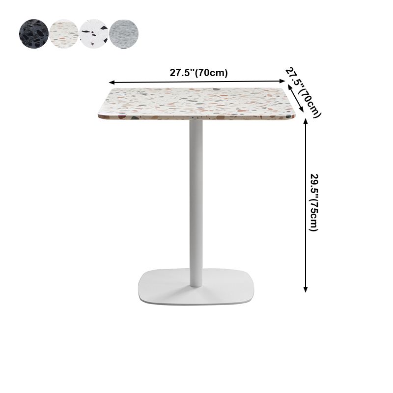 Metall Industrial Square Esstisch Zementtisch für Küche und Esszimmer