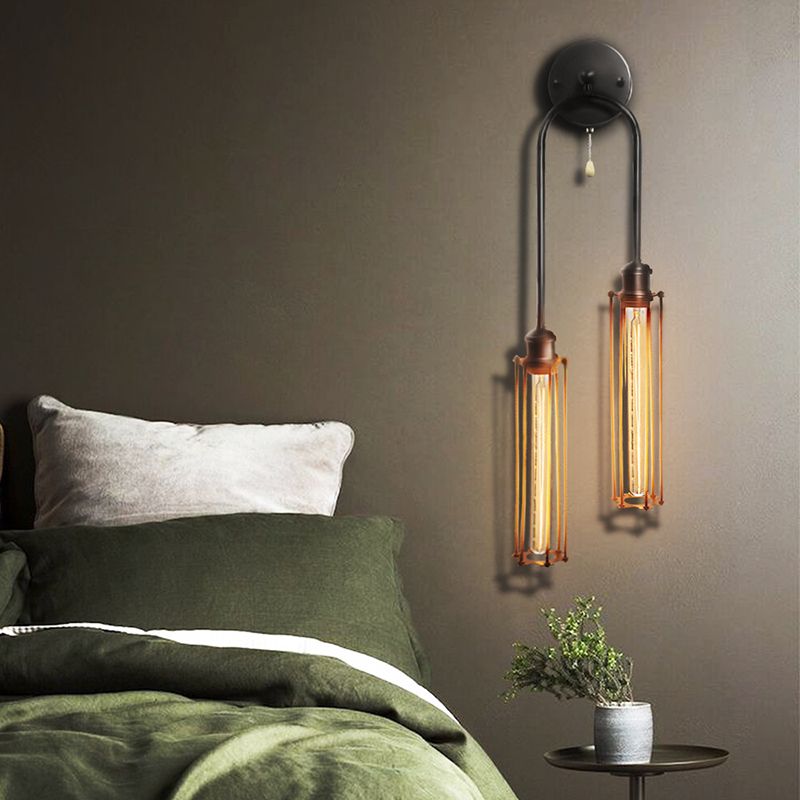 2 Light Wall Mount Light Fixture Industrial Wall Mounted Lighting for Living Room