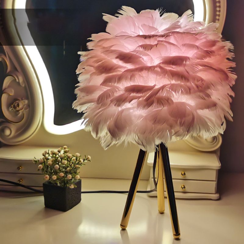 Moderne Style Schreibtisch Beleuchtung kreative Federschreibtischlampe für Schlafzimmer