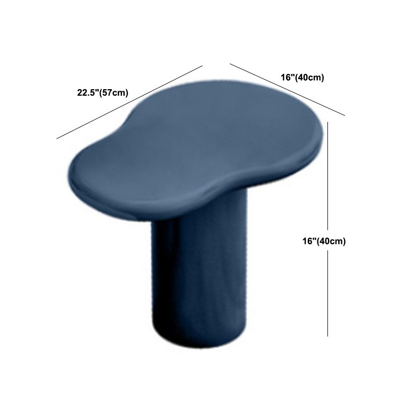 Scandinavian Cream Wood Coffee Table 2 Legs Irregular Cocktail Table