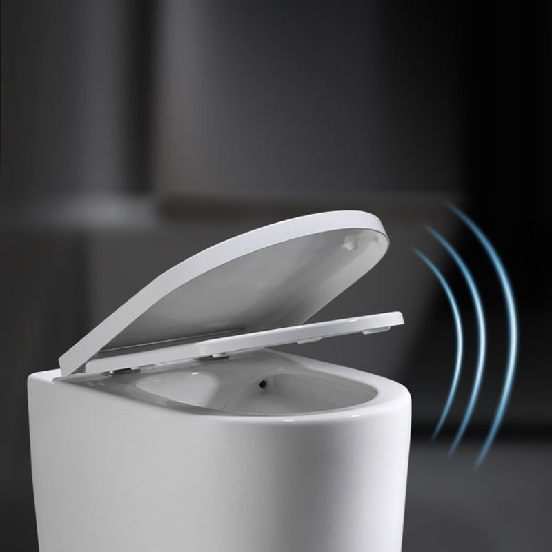 Modern Ceramic Flush Toilet Wall Hung White Toilet Bowl for Washroom