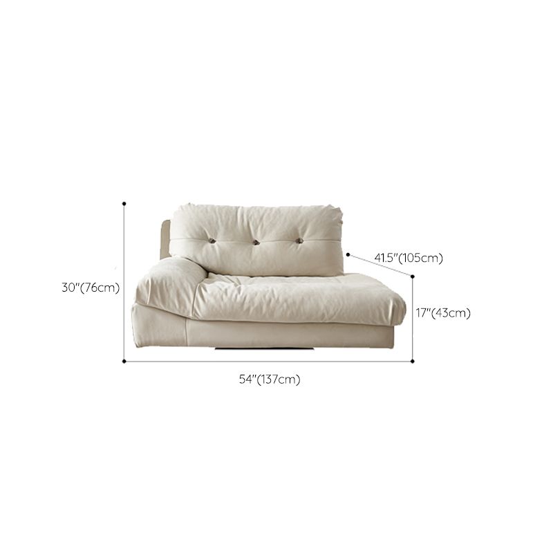 Modern Chaise Square Arms Chaise Lounge Couch for Living Room