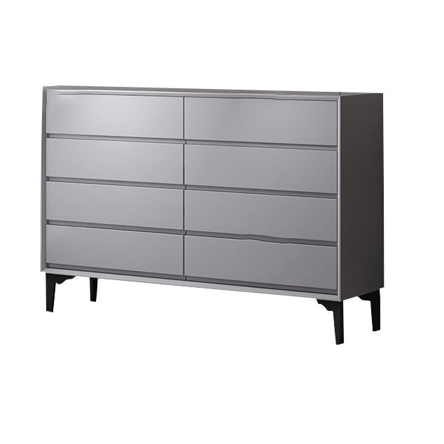 Contemporary Storage Chest Dresser 8 Drawers Storage Chest , 15.6 Inch Width