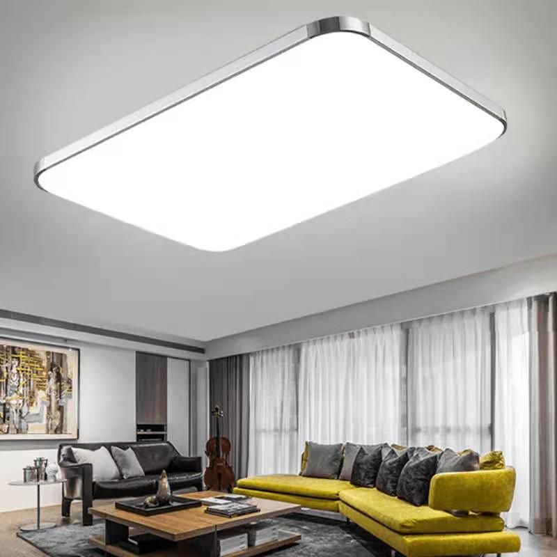 Plafonnier LED en aluminium de style moderne, plafonnier de salon avec 1 lumière