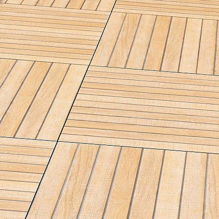 Outdoor Deck Tiles Composite Snapping Stripe Wooden Deck Tiles