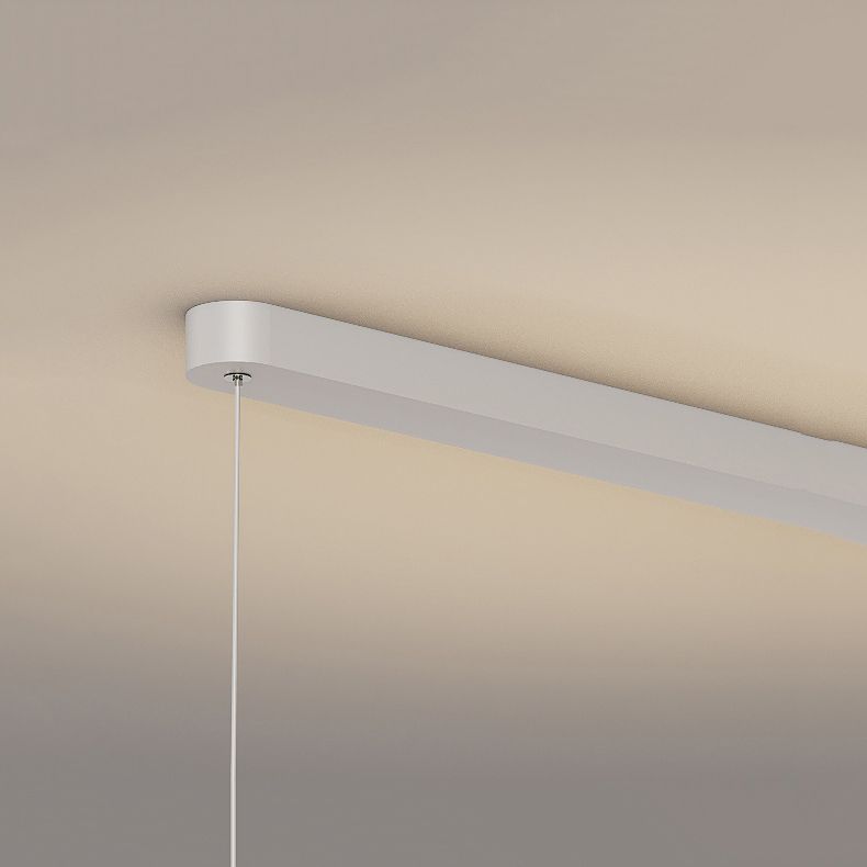 Linear Pendant Chandelier Contemporary Metal 1 Light Island Lamp