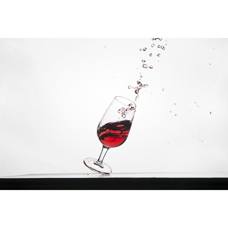 Red Wine Bar Shop Wall Mural Contemporary Moisture Resistant Wall Covering in Soft Color