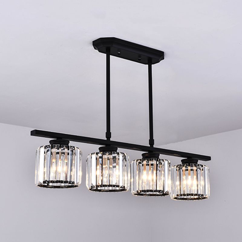 Light Luxury Style Hanging Lamp Geometry Shape Island Light Fixture for Dining Table