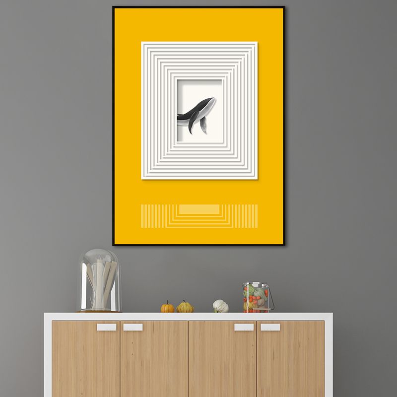 Peinture sous cadre d'animaux texturés, décoration murale artistique pour enfants, couleur douce, pour chambre d'enfant