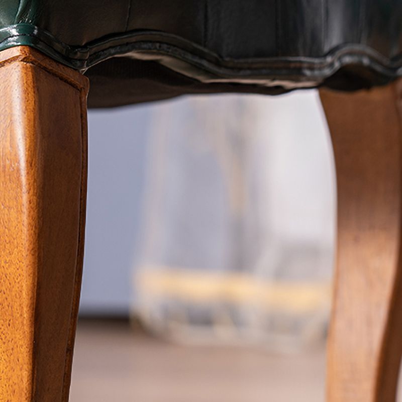 Le cuir d'unité centrale de chaises de salle à manger sans bras de pays français a tapissé dinant des chaises latérales
