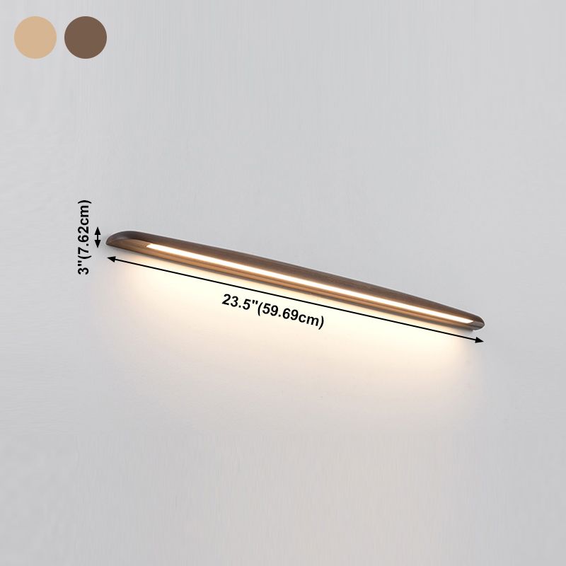 Modern Household Wall Light Creative Wall Sconce with Wooden Shade for Sitting Room