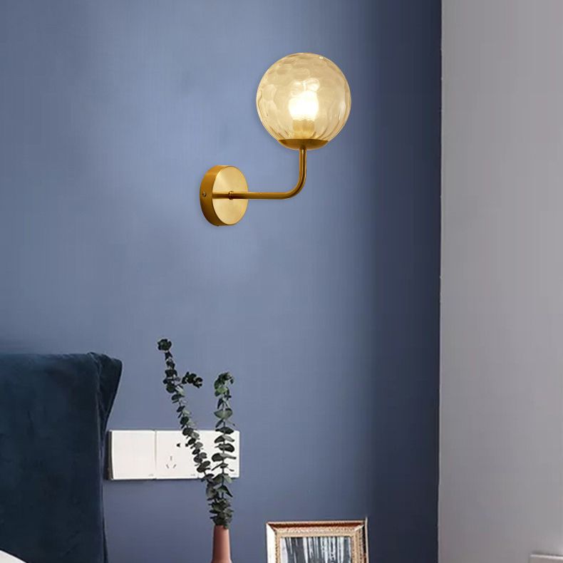 Kugelschatten 1-Licht Wandleuchte moderne Glas Wandmontage Leuchte Leuchte