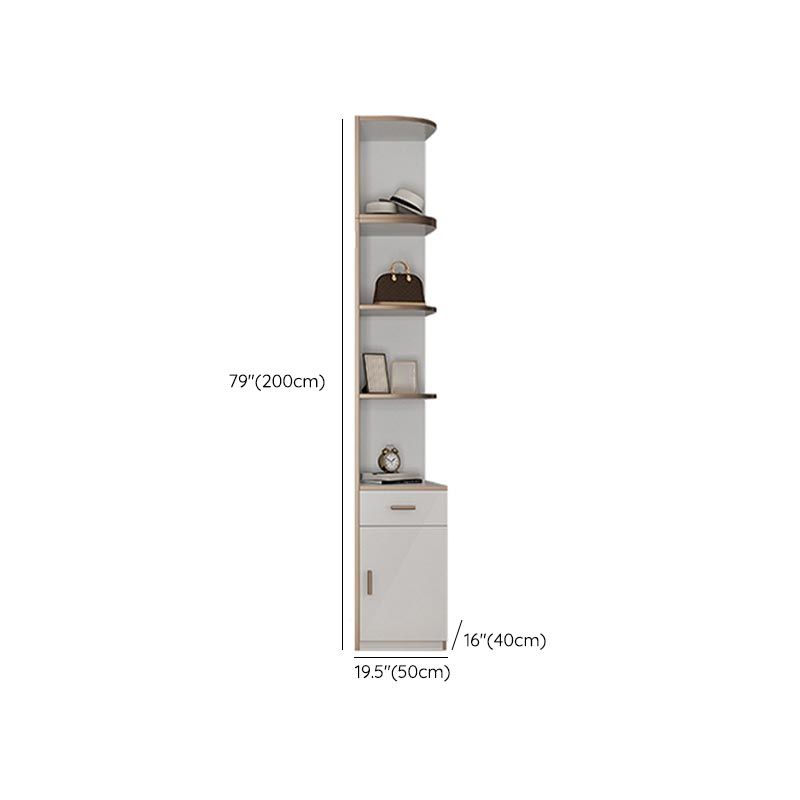 White Colour Wardrobe Armoire Contemporary Style Wooden Wardrobe Closet for Bedroom