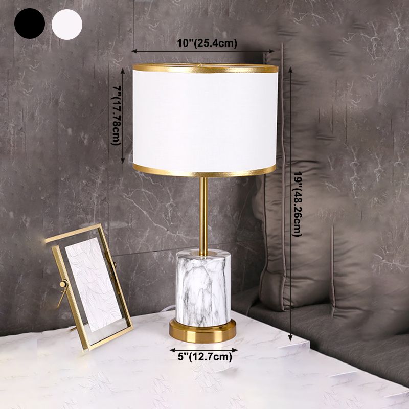 Lampada da tavolo in metallo postmoderno a 1 luce con luce di controllo del sensore touch