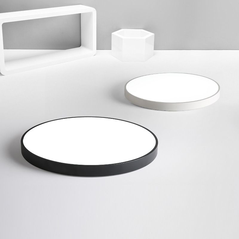 Nordic Modern Style Round Ceiling Lamp Acrylic 1 Light LED Flush Mount Light for Corridor