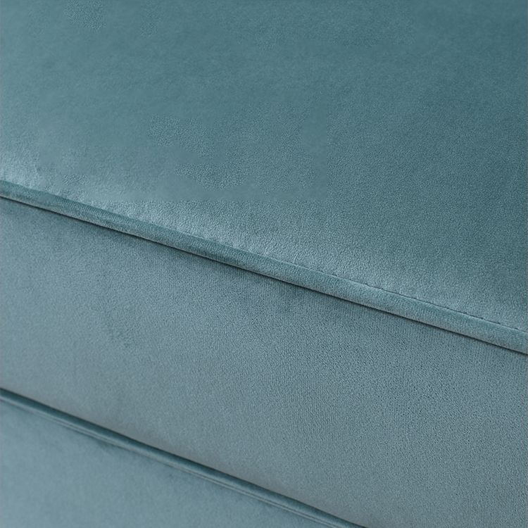 Luxury Style Velvet Chaise Lounge Bedroom Rolled Arms Chaise