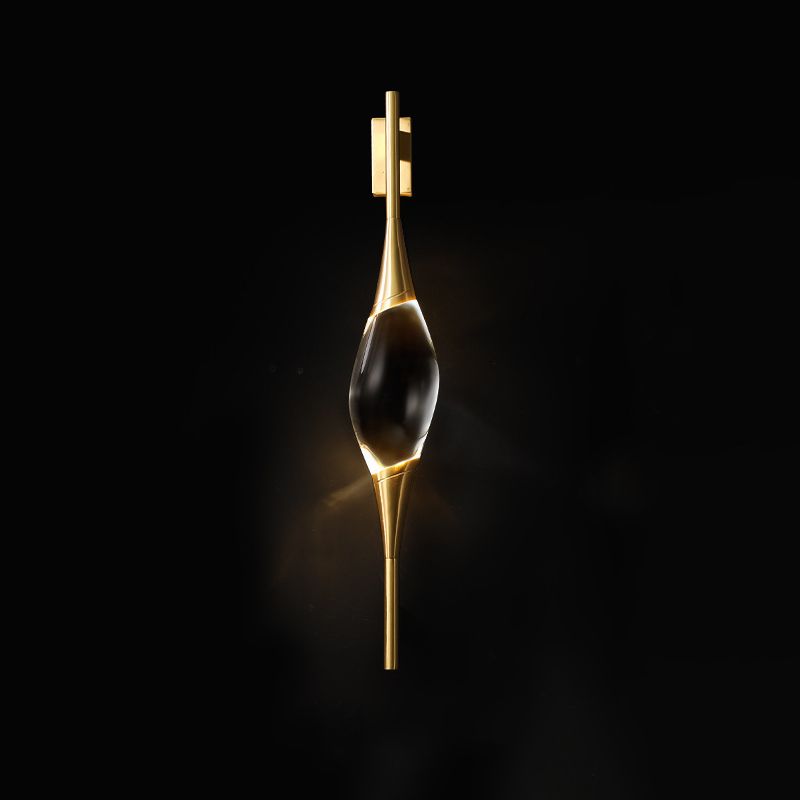 Lámparas de pared LED geométrica de cristal estilo moderno 1 lámparas de apliques de luz