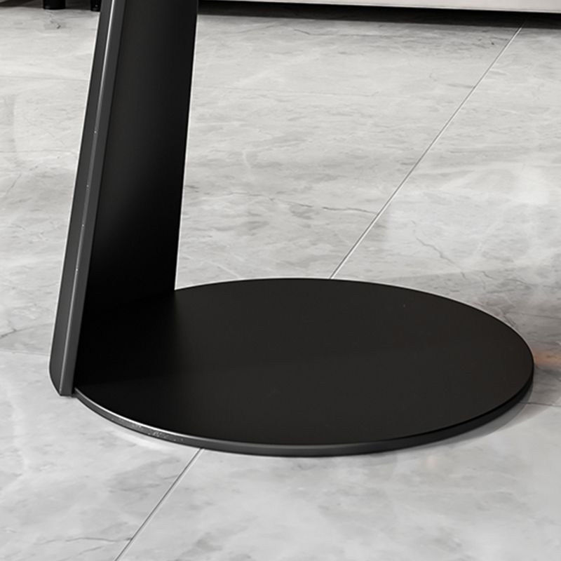 Modern Slate Coffee Table Round Bunching Coffee Table Sets for Living Room