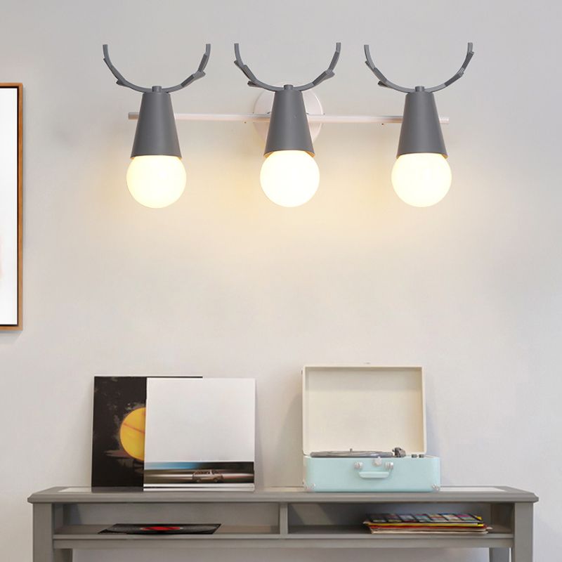 Multi Lights Geometric Wall Mounted Lamps Modern Style Metal Wall Lamps