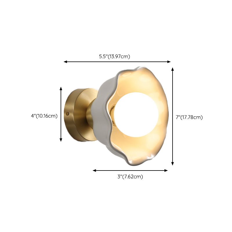 Modern Wall Lighting Fixtures 1 Light Flush Mount Wall Sconce for Dining Room