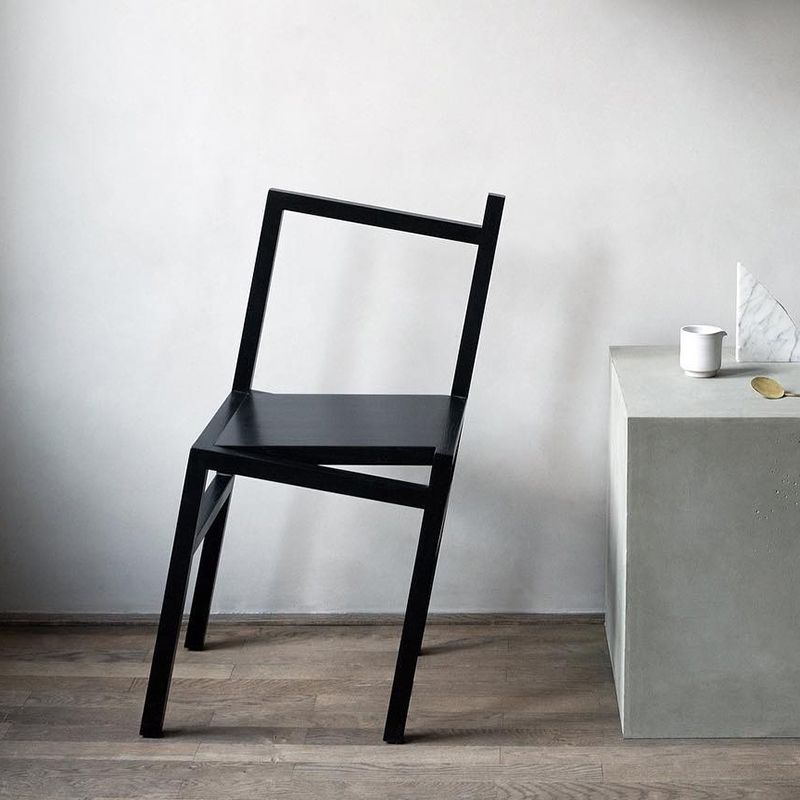 Nordic Style Dining Chairs Solid Wood Dining Chairs for Patio Use