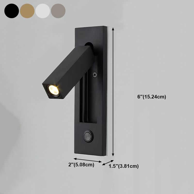 1 Light Unique Wall Sconce Modern Style Metal Wall Lighting for Reading