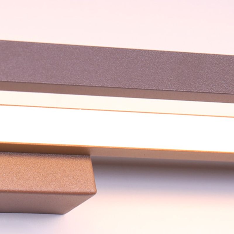 1-Light Linear Wall Sconce Modern Style Metal Wall Lighting for Bathroom