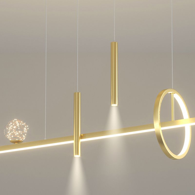 6 Heads LED Island Lighting Contemporary Ceiling Pendant Light for Dining Room