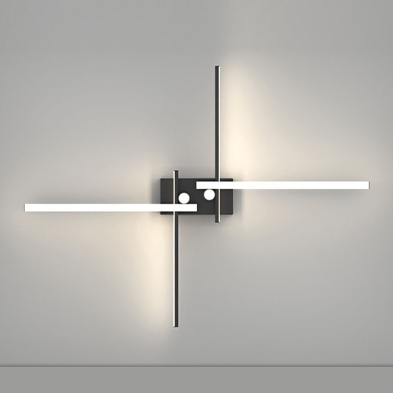 Linear LED Flush Mount Light Star Shape Modern Ceiling Lamp for Living Room Dining Room