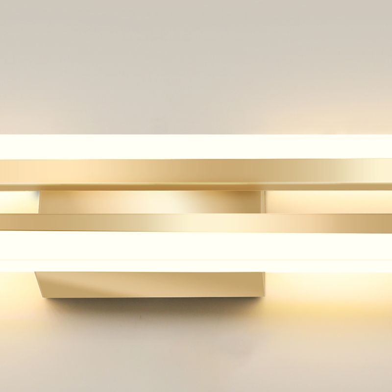 1-LightMulti Linears Shade Wall Sconce Modern Simple Style Wall Lighting in Black