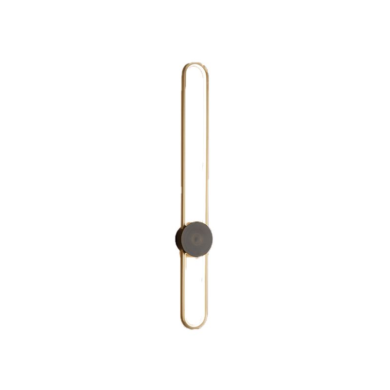 Single Modernism Golden/Black Wall Mounted Sconce LED Wall Light for Foyer