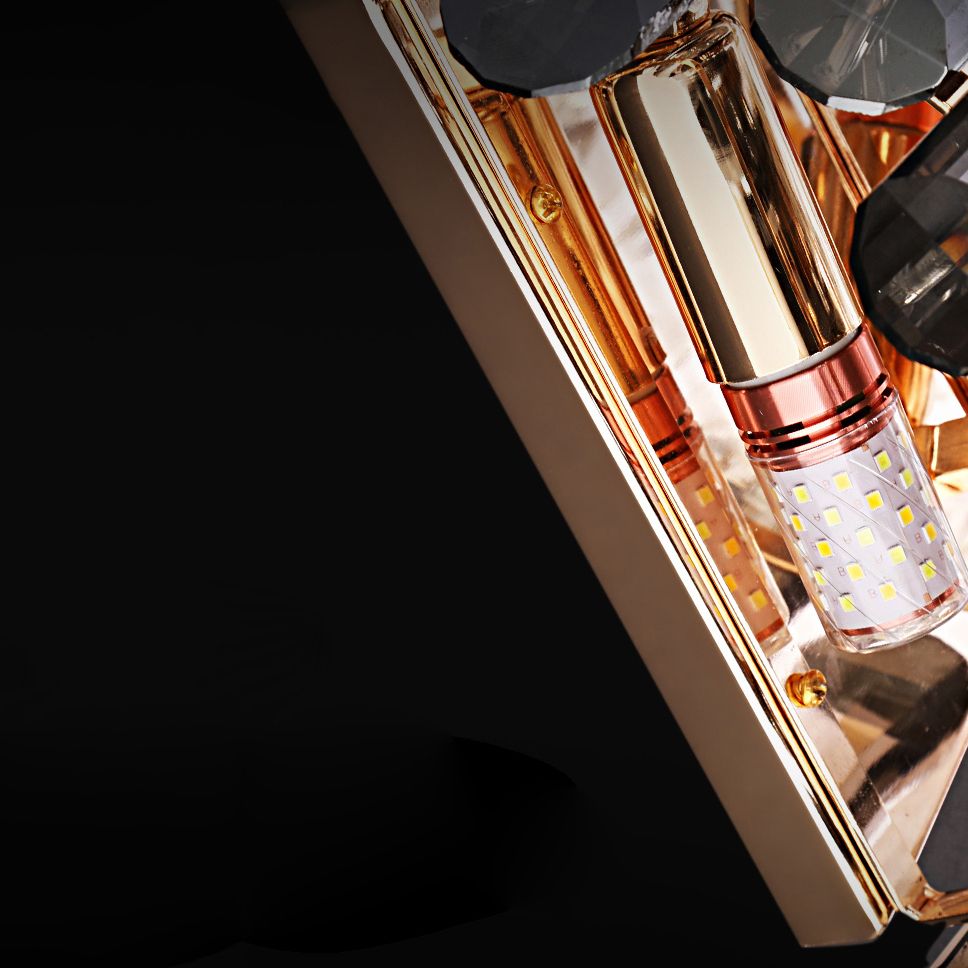 2 luces Luz de montaje de pared Luz de luz Postmoderno Estilo de hierro forjado Luz de pared de pared para sala de estar