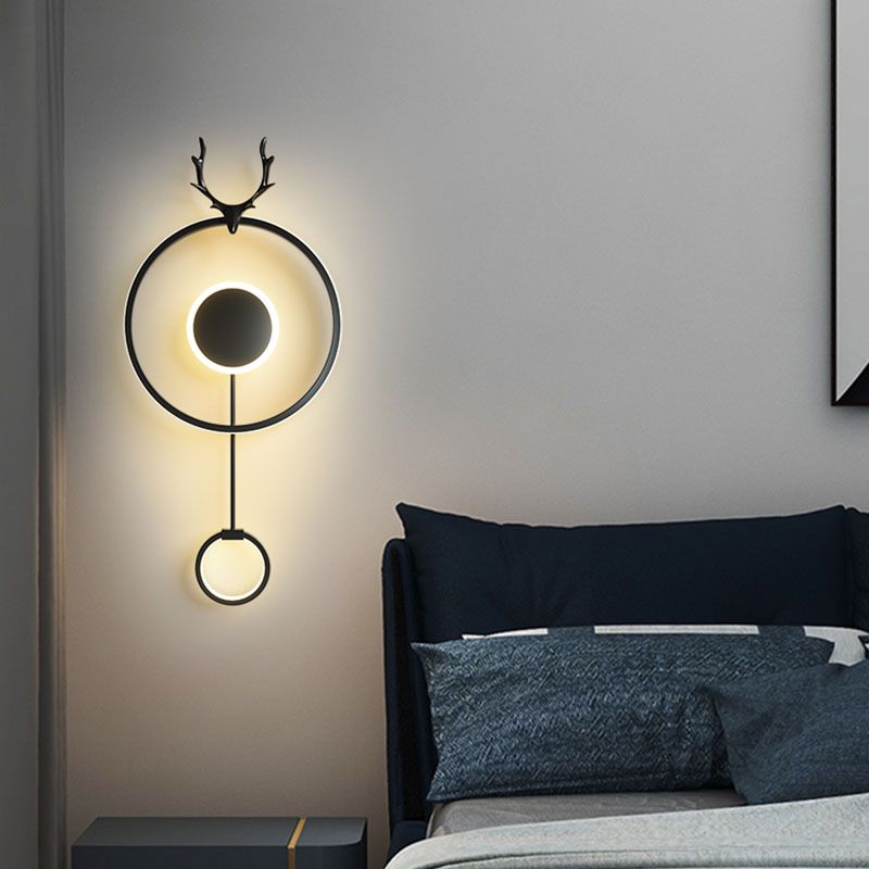 Modern Style Wall Mount Light LED Wall Sconce Light with Silica Gel Shade for Bedroom