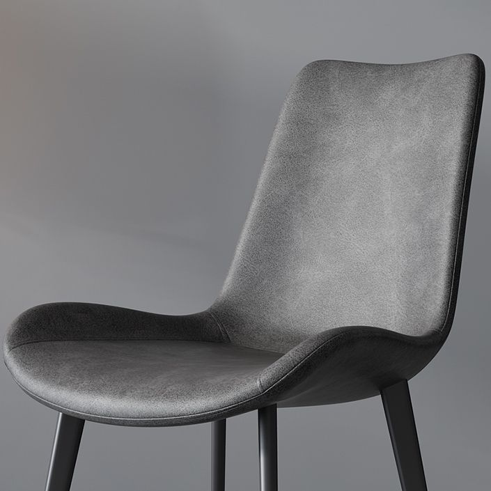 Contemporary Restaurant Upholstered Side Chair Matte Finish Parsons Dining Chair (Set of 2)