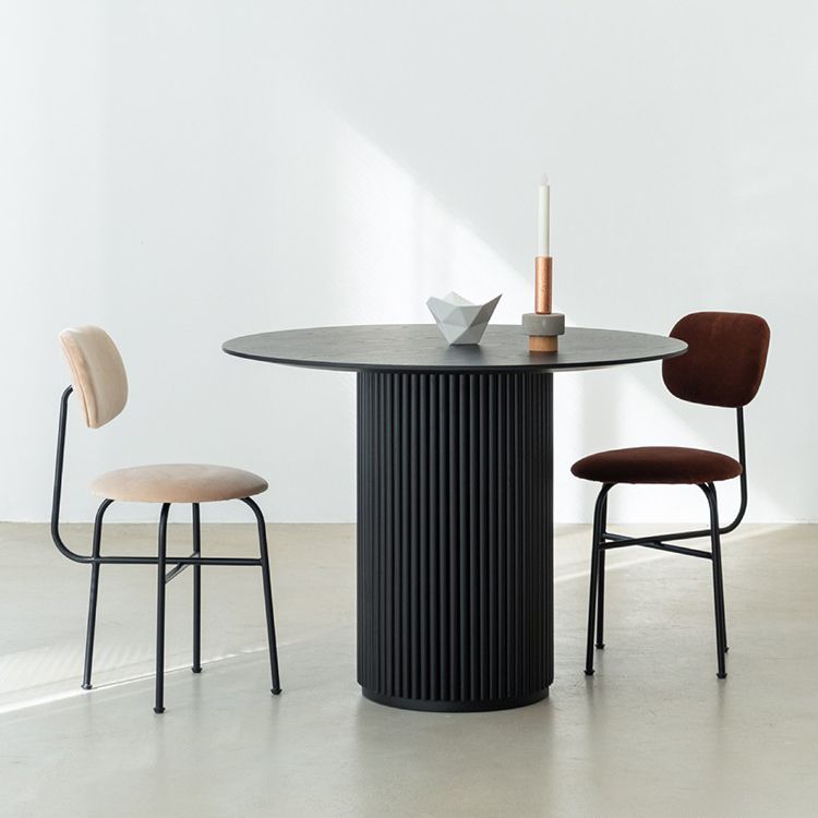 Round Dining Table Modern Style Solid Wood Dinner Table for for Kitchen Home Furniture